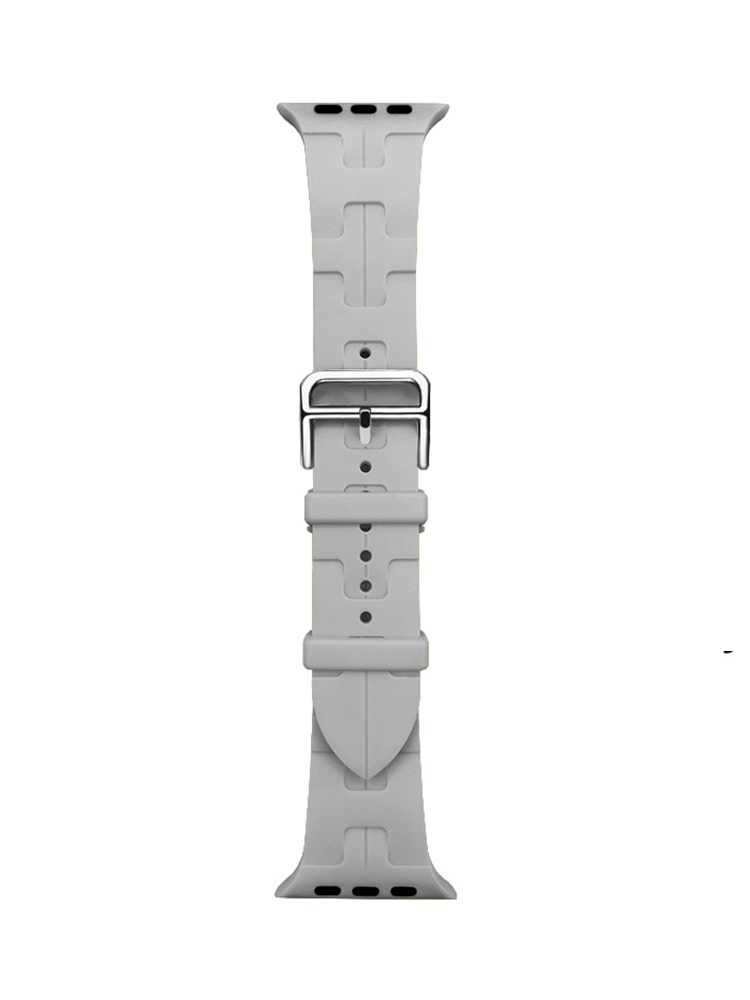 H Letter Print Silicone Apple Watch Band - Tatanband