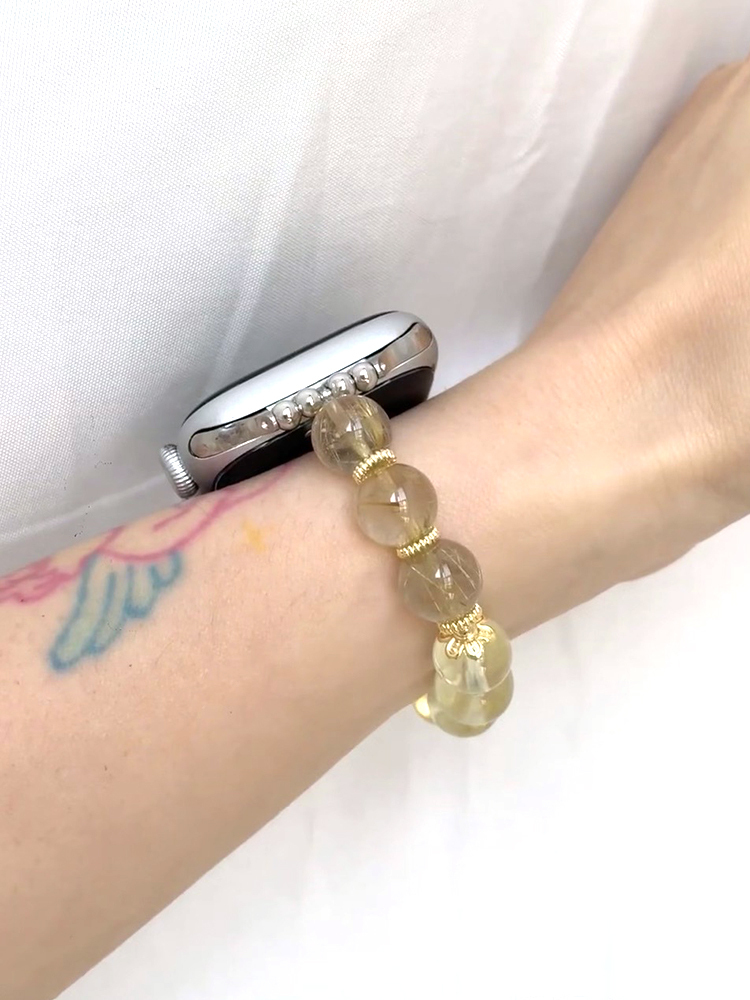 Golden Vortex Nature Crystal Band