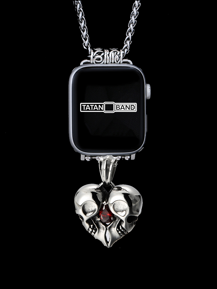 Love Skull Pendant Titanium Steel Necklace