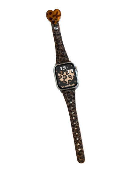 Leopard Curve Leather Band for Apple Watch