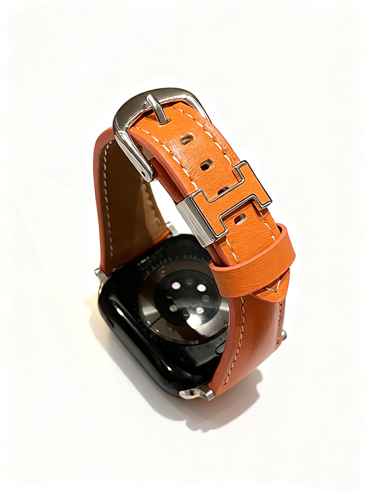 H Ring Curve Leather Band for Apple Watch - Tatanband