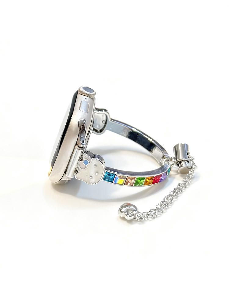 Color Zircon Kitty Metal Band for Apple Watch