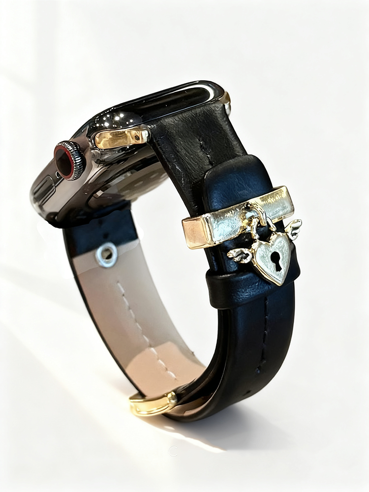 Angel Love Lock Leather Band for Apple Watch