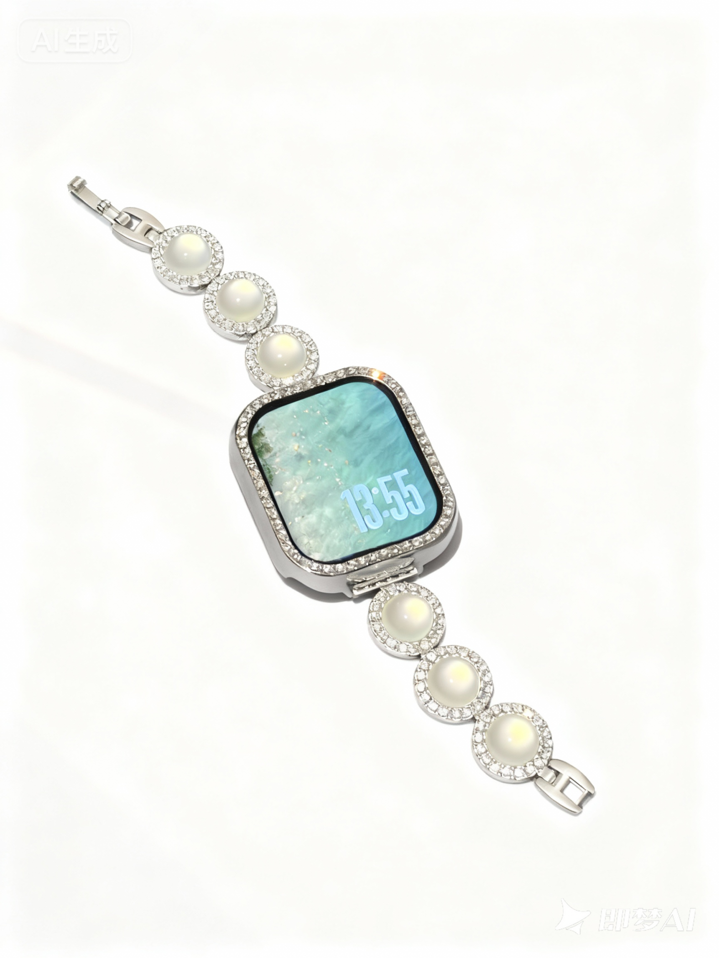 Cat's eye Diamond Metal Band for Apple Watch