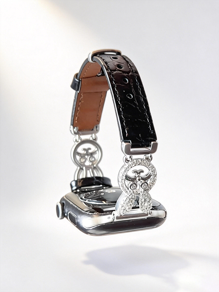 Easter Series Diamond Bunny Leather Band for Apple Watch - Tatanband