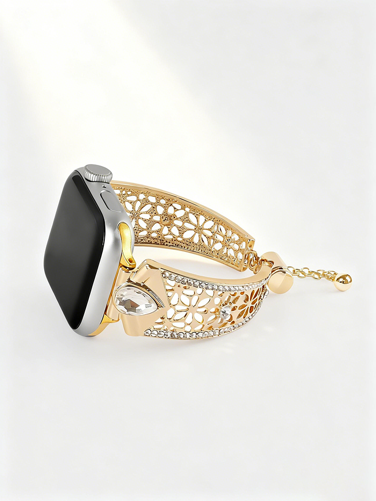 Hollow Eight-Petal Flower Metal Band for Apple Watch Series 11/10 | Tatanband