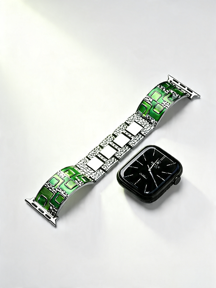 Stylish Enamel Craftsmanship Metal Band for Apple Watch | Tatanband