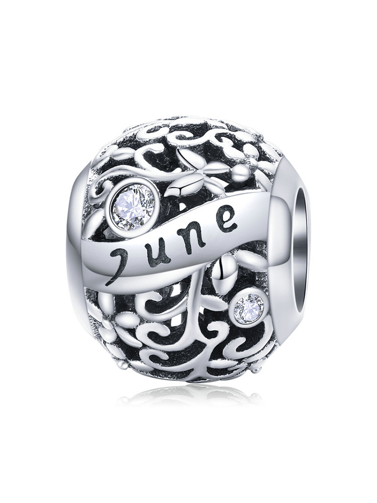 Month Birthstone 925 Sterling Silver Beads - Tatanband