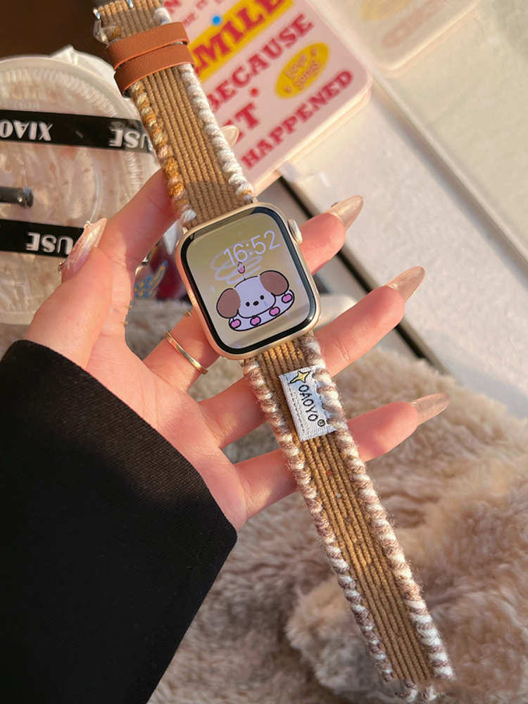 Hand-wound Corduroy Leather Band