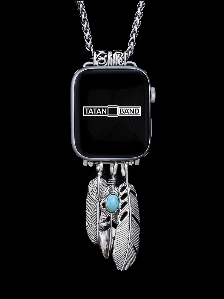 Feather Pendant Titanium Steel Necklace