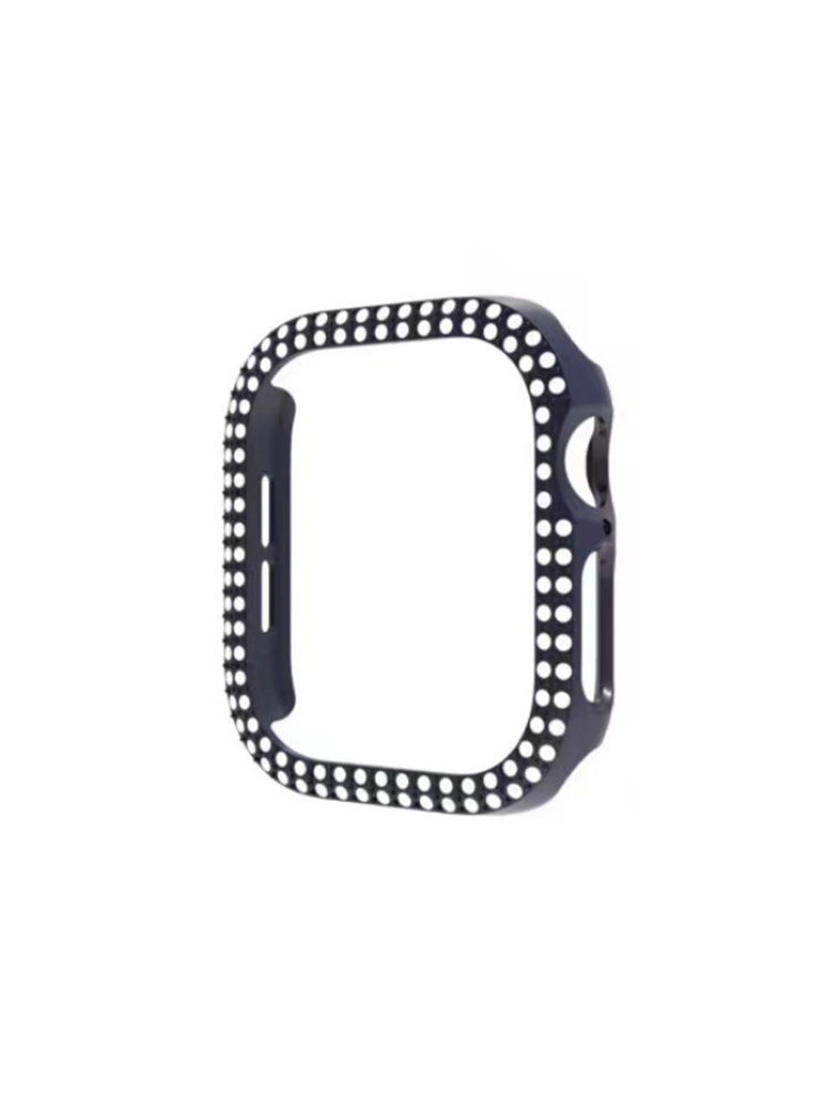 Double Drain Rhinestone PVC Apple Watch Protective Case - Tatanband