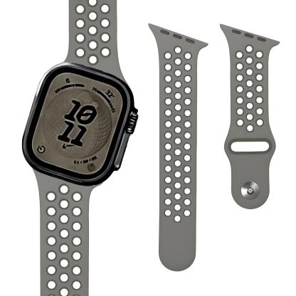 Creative Beveled-Edge Breathable Rubber Sports Watch Band for Apple Watch