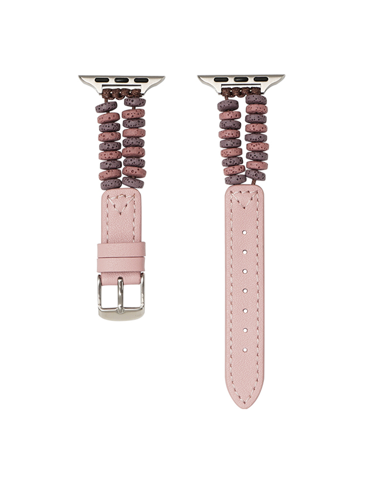 Lava Stone Leather Apple Watch Band - Tatanband