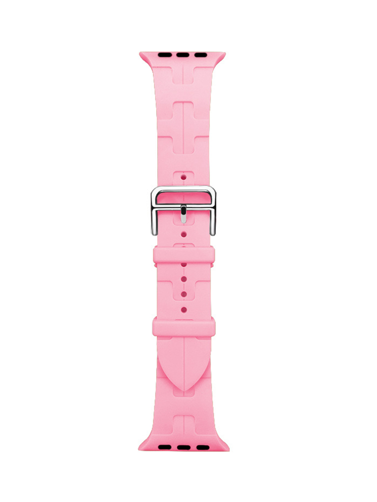 H Letter Print Silicone Apple Watch Band - Tatanband