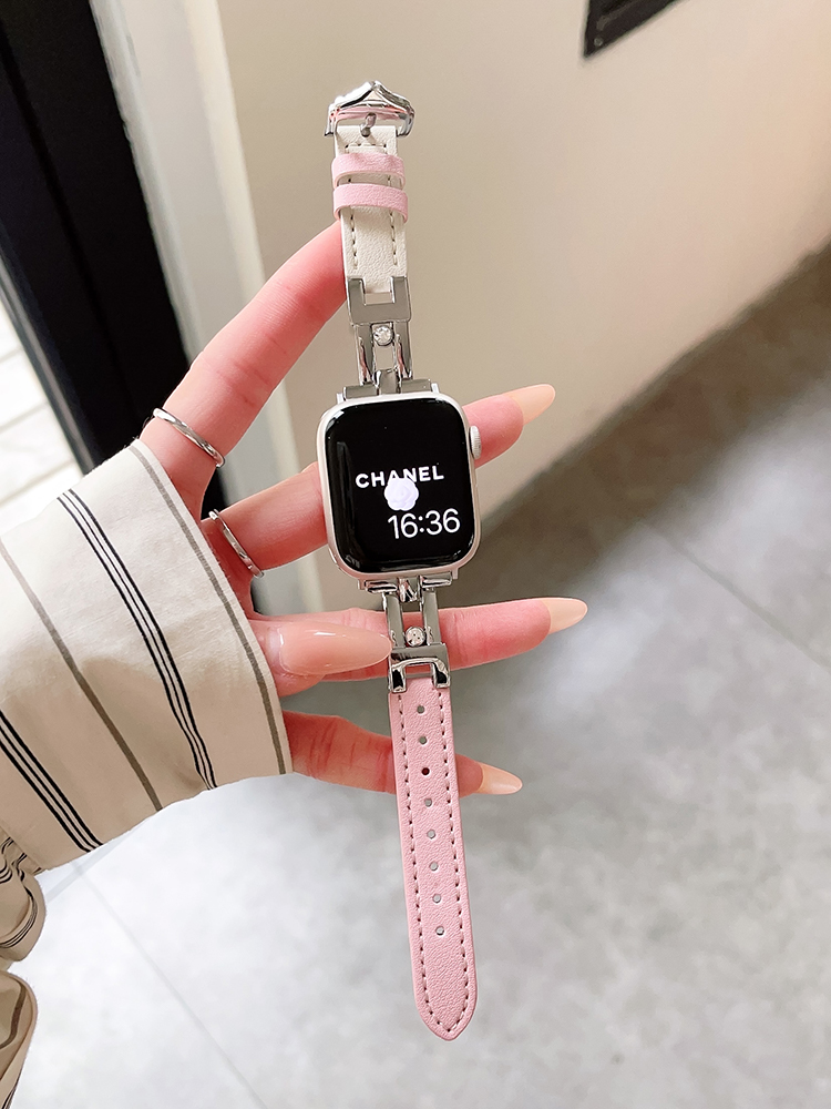 Sliding Diamond Leather Band