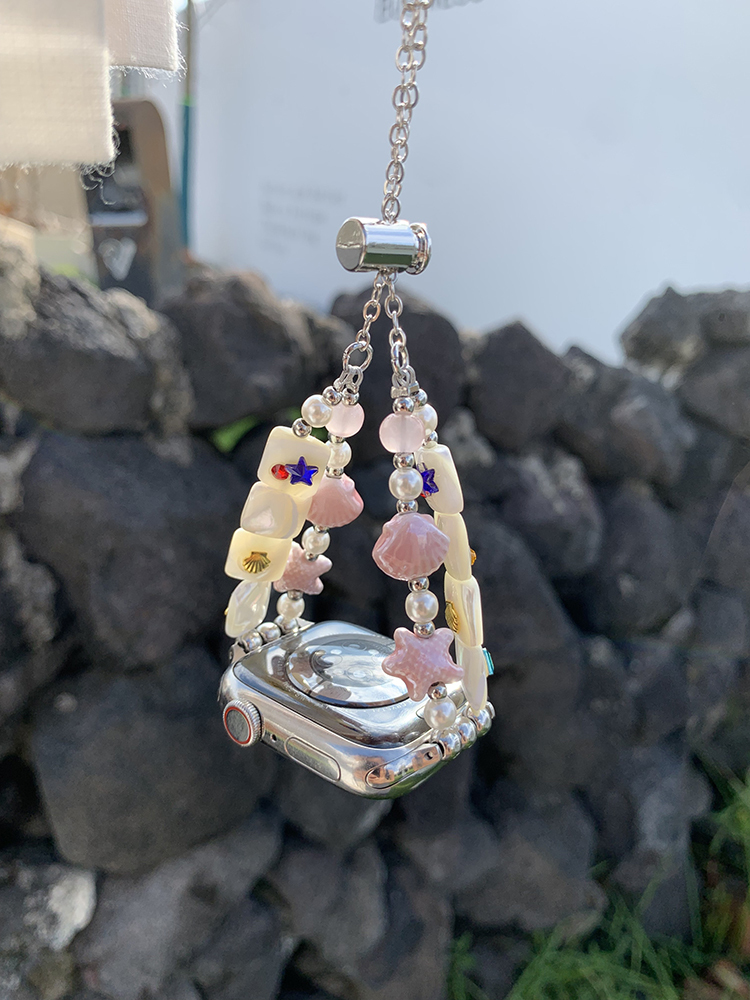 Handmade Double Chain Natural Shell Band