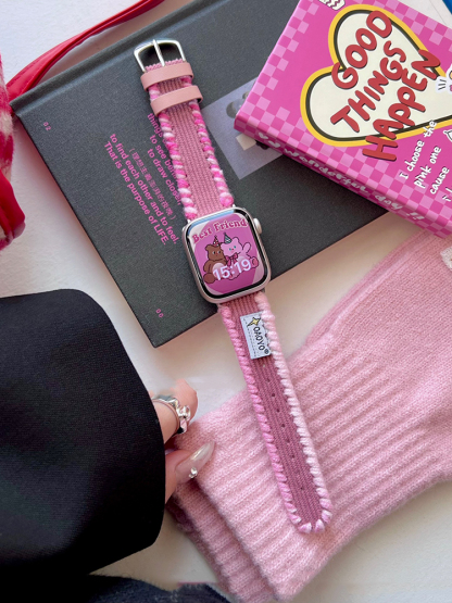 Hand-wound Corduroy Leather Band