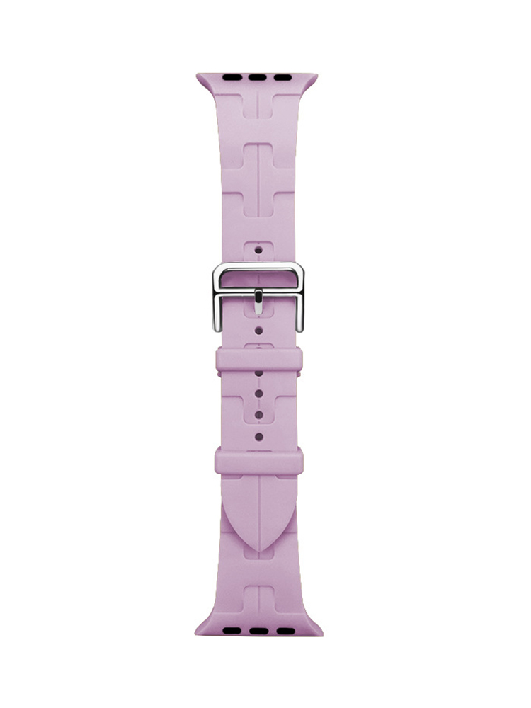 H Letter Print Silicone Apple Watch Band - Tatanband