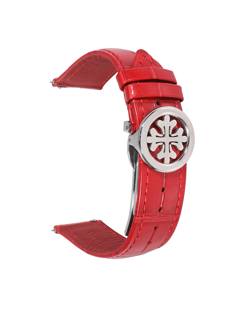 Bamboo Pattern Lantern Buckle Premium Leather Band