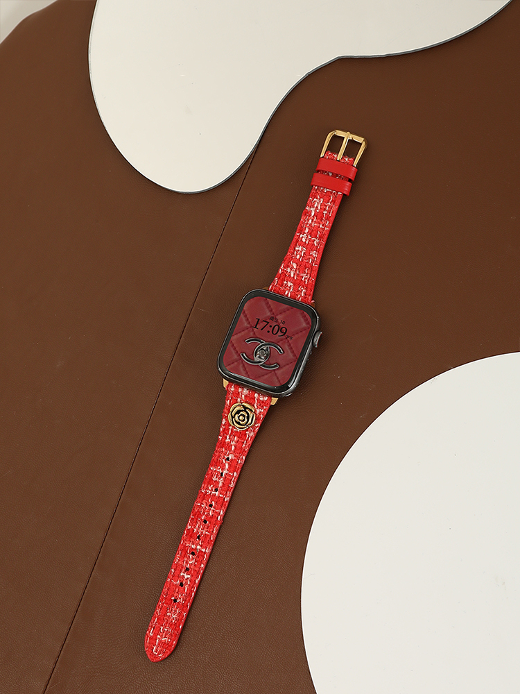 Camellia Rivet Curve Leather Band