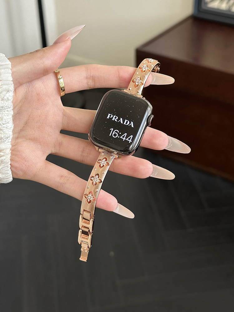 Four-leaf Clover Hollow Bracelet Stainless Steel Band