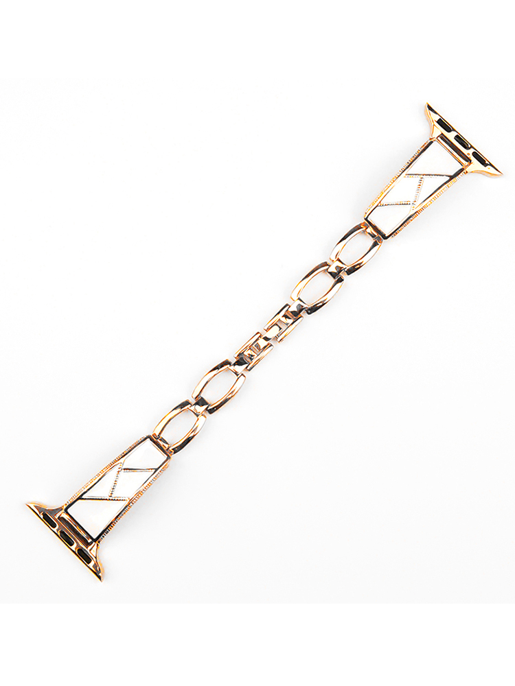 Patchwork Pattern Bracelet Stainless Steel Band