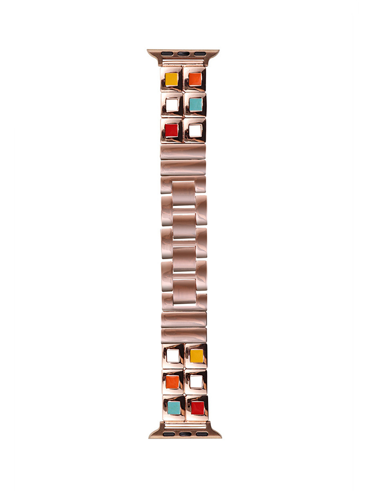 Colorful Squares Stainless Steel Band