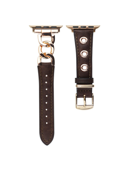 Vintage-paneled Leather Band