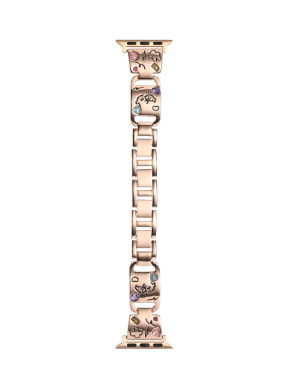 Gem-set Bracelet Stainless Steel Band
