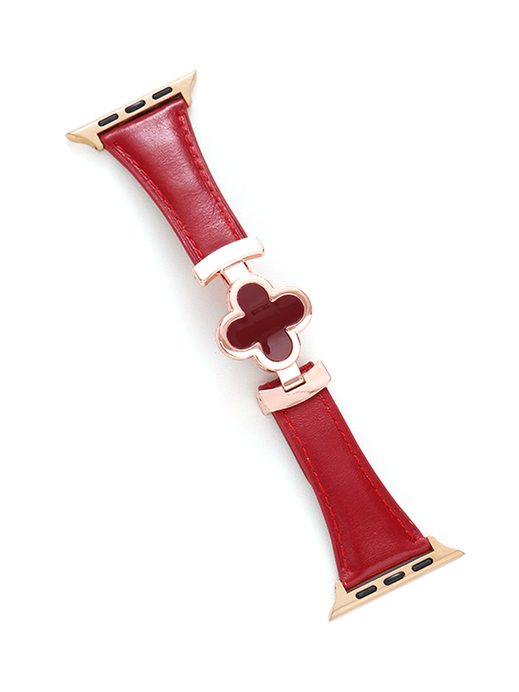 Clover Magnetic Curve Leather Apple Watch Band - Tatanband