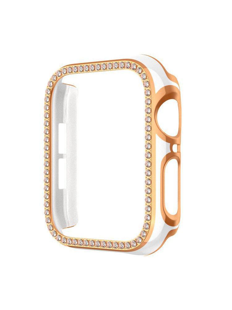 Single Row Rhinestone Electroplating Trim PVC Protective Case