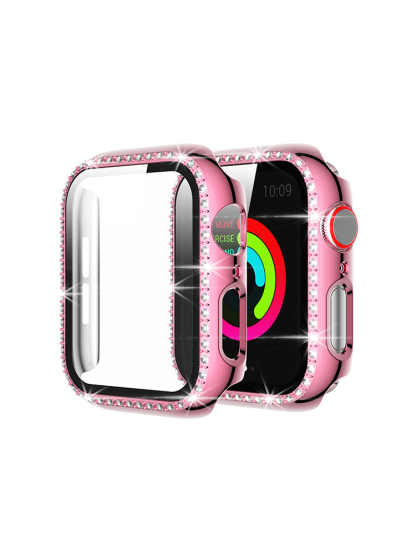 Single Row Rhinestone PVC Protective Case with Protective Film