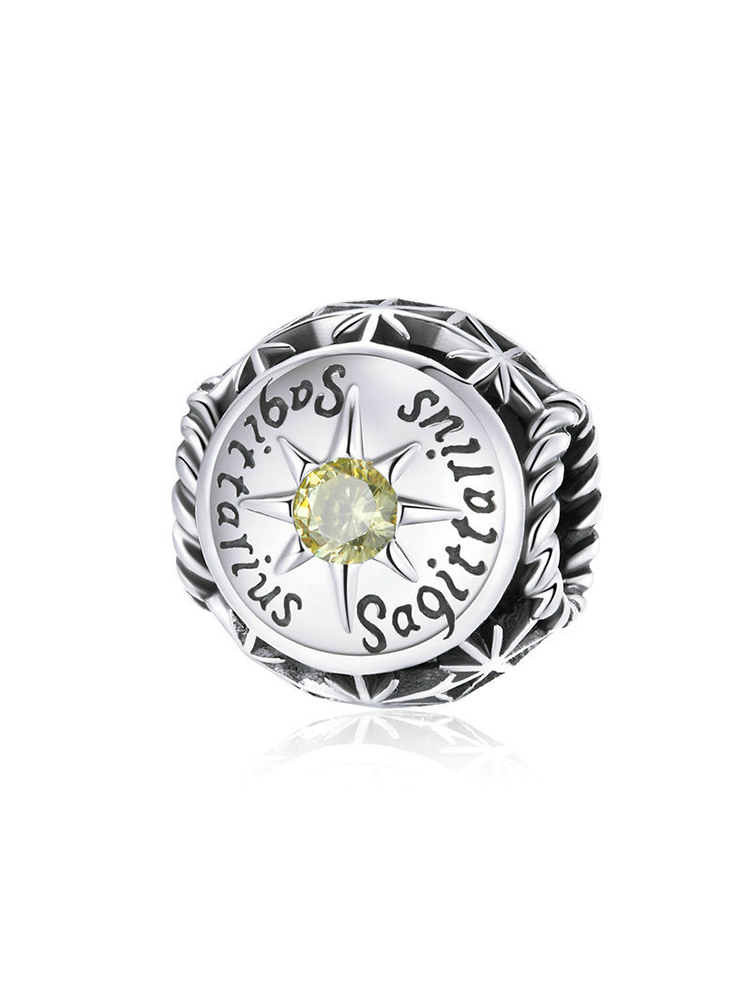 Constellation Birthstone 925 Sterling Silver Beads