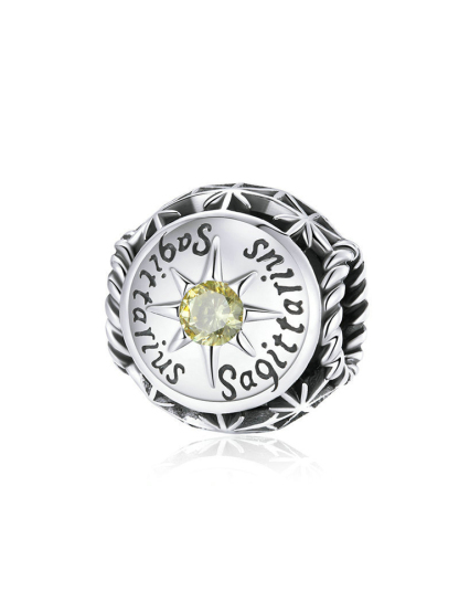 Constellation Birthstone 925 Sterling Silver Beads