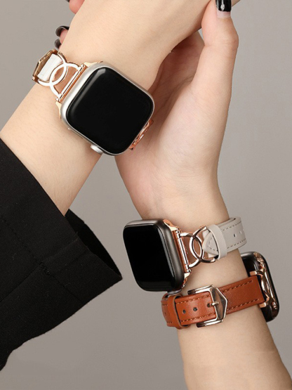 Double C-shaped Leather Band
