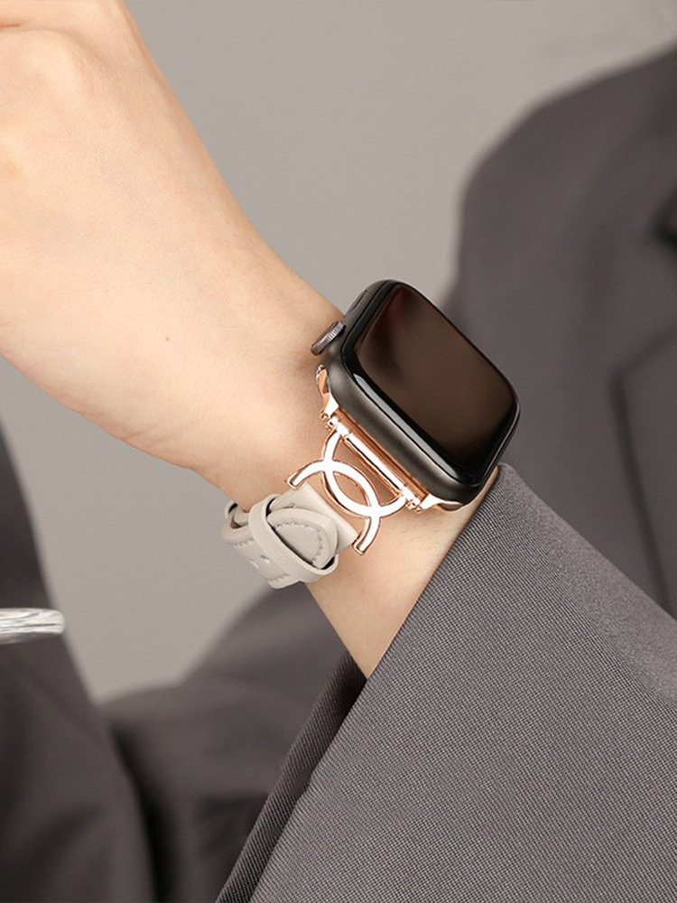 Double C-shaped Leather Band