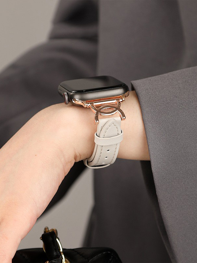 Double C-shaped Leather Band