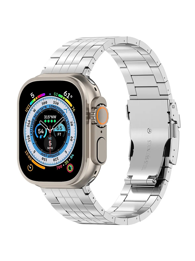 3-link Titanium Alloy Steel Apple Watch Band - Tatanband