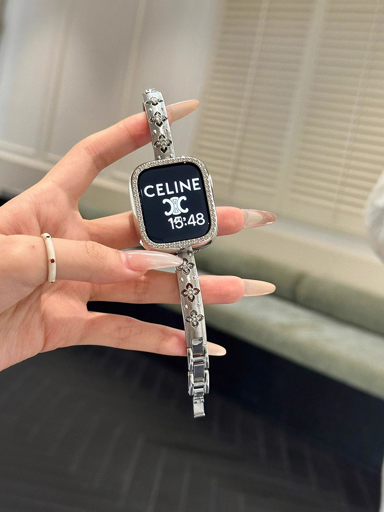 Four-leaf Clover Hollow Bracelet Stainless Steel Band