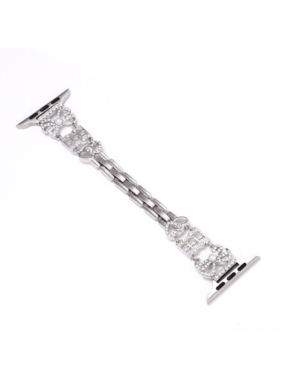 Diamond-encrusted Bow Stainless Steel Band