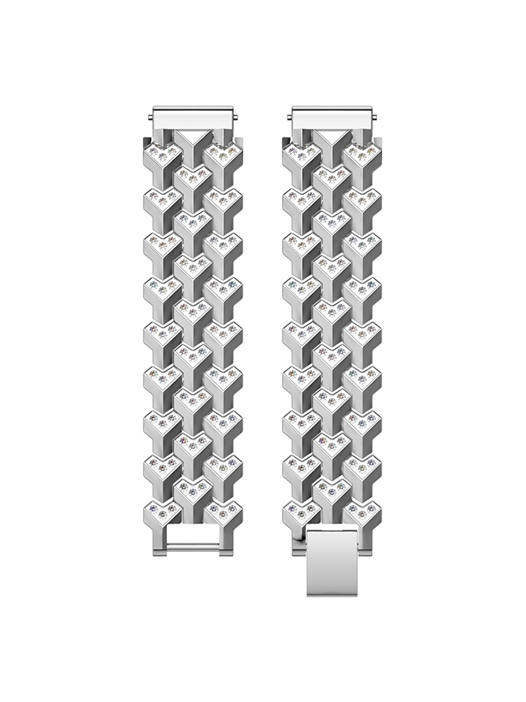 Diamond Pangolin Pattern Stainless Steel Apple Watch Band - Tatanband