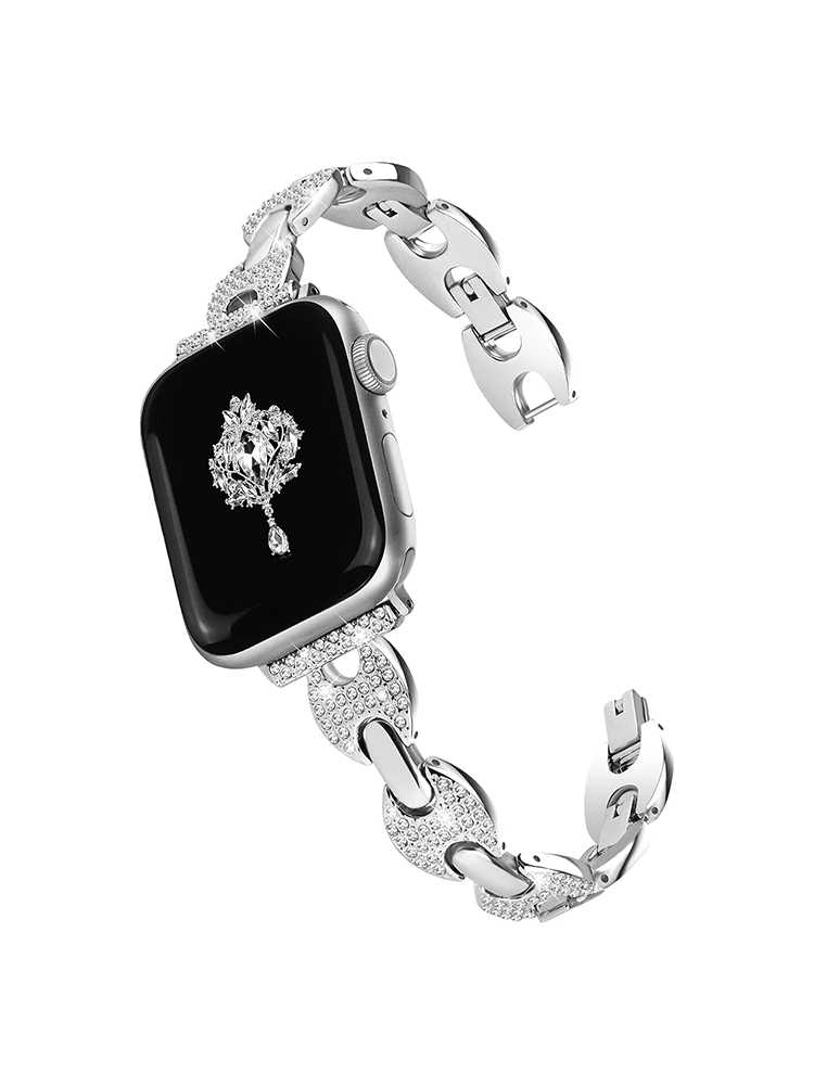 Super Bling Diamond Stainless Steel Apple Watch Band - Tatanband