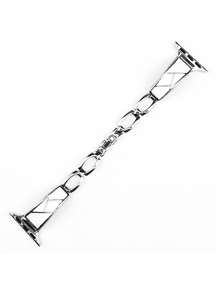 Patchwork Pattern Bracelet Stainless Steel Apple Watch Band - Tatanband