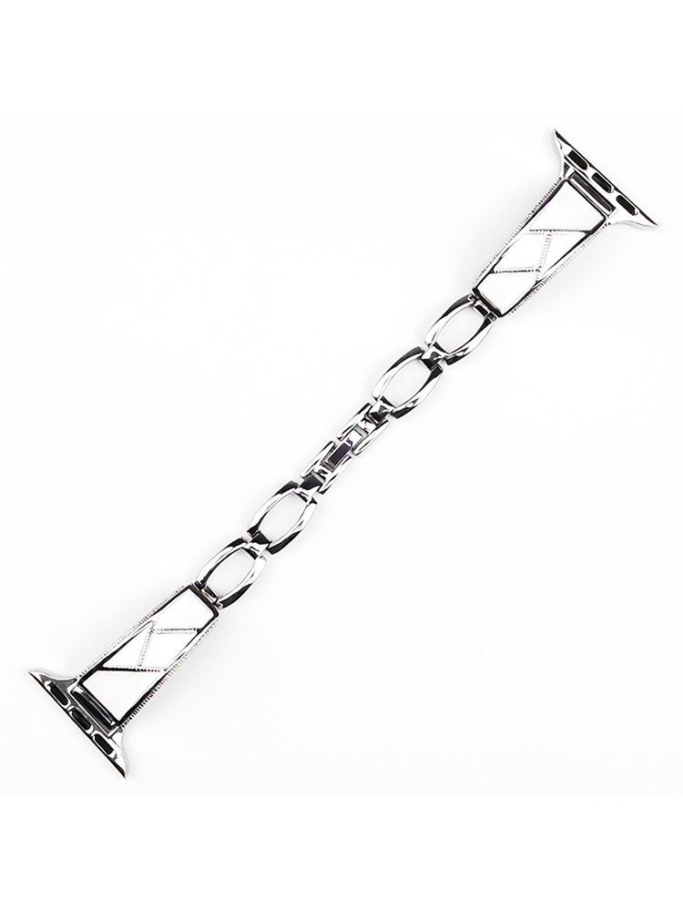 Patchwork Pattern Bracelet Stainless Steel Band