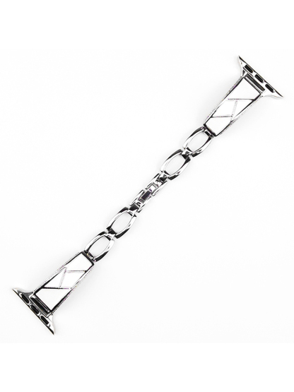 Patchwork Pattern Bracelet Stainless Steel Band