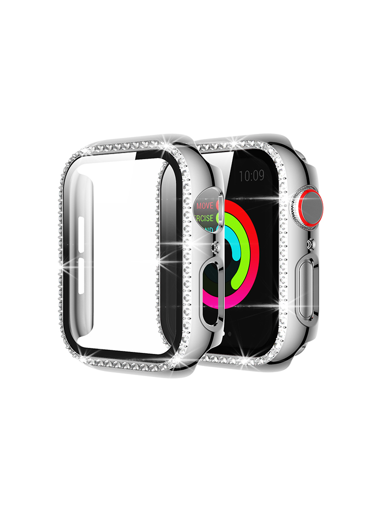 Single Row Rhinestone PVC Protective Case with Protective Film