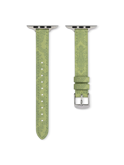 Creative Printed Slim Green Leather Band