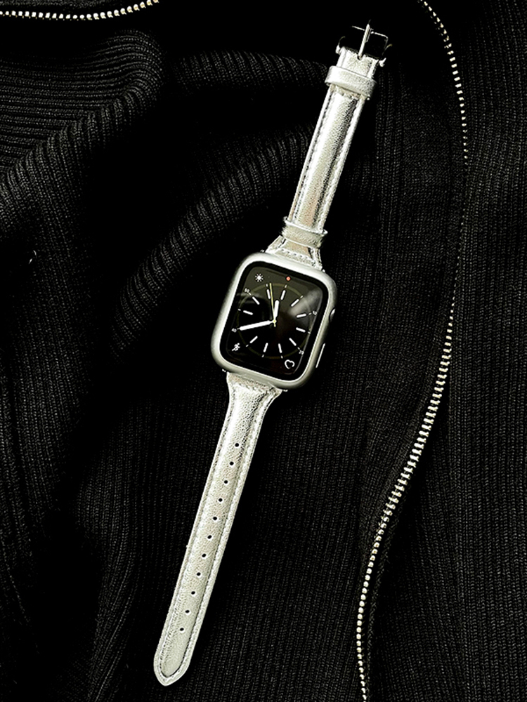 Slim Shiny Leather Band