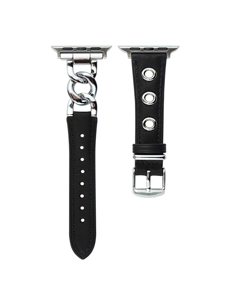 Vintage-paneled Leather Band