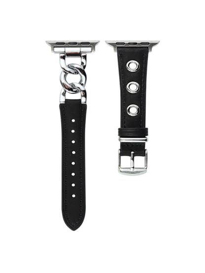 Vintage-paneled Leather Band